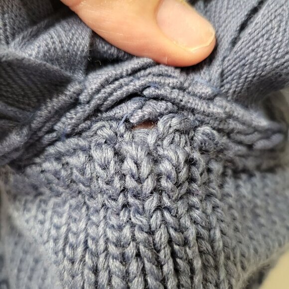 Philippe Adec Paris Wool Blend Cardigan Womens Knit Fringe French Girl Designer - Picture 2 of 16